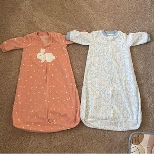 Carters Sleeping Sack Set - Pink and Blue 6-9M